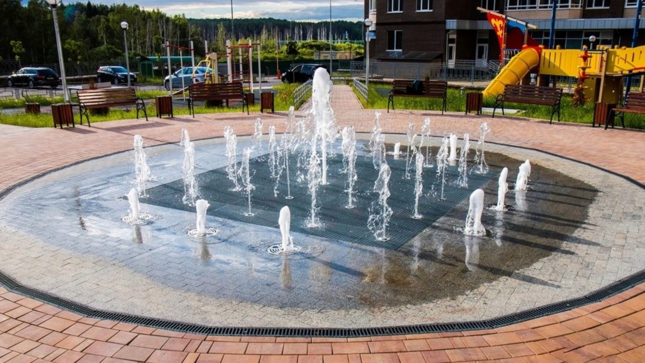Fountain in a residential complex