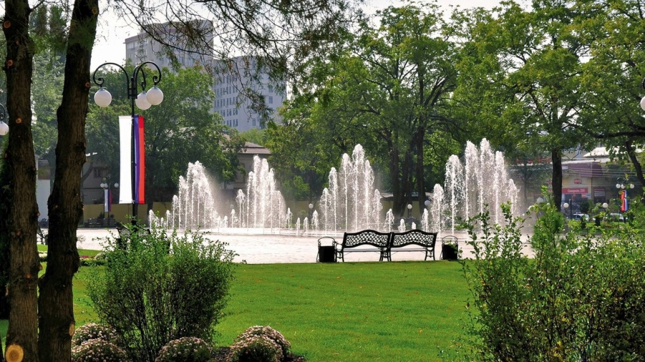 Fountain complex at the Presidential Cadet School